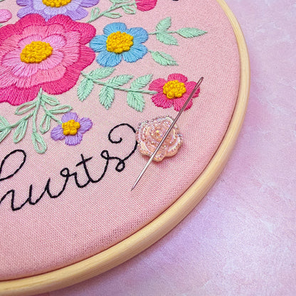 Funny Embroidery Kit "I'm tired and everything hurts" - Beginner Friendly
